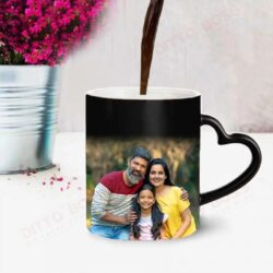 Magic Mug Printed with heart Handle - Your Personalized Design